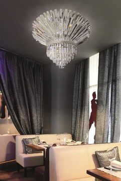 RIFLESSI 5024 - Lead Crystal ceiling lamp by Patrizia Volpato - view 3